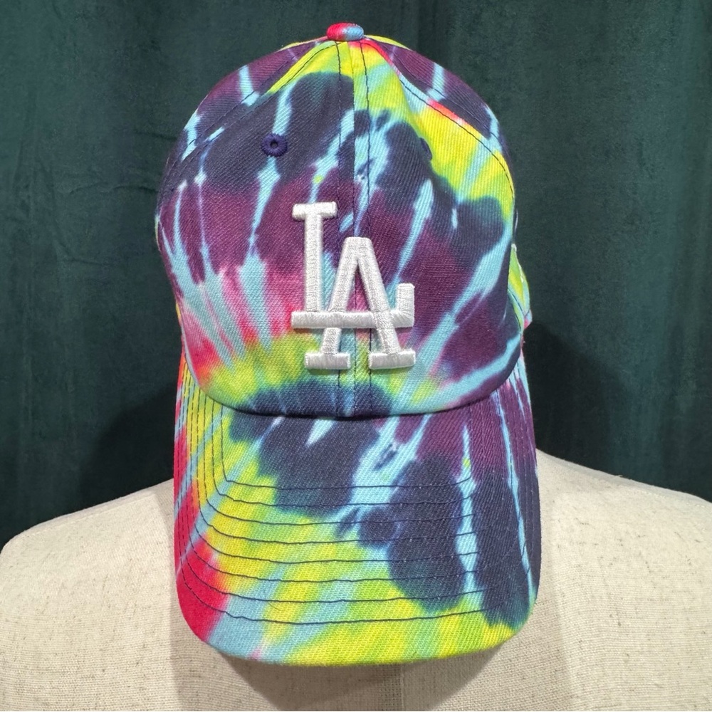 LA Dodgers rainbow tie dye cap
